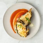 Berenjena gratinada rellena de carne - Imagen 2
