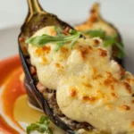 Berenjena gratinada rellena de carne - Imagen 3